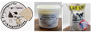 Rappel produit Denrées produites ou distribuées par la ferme : lait, yaourts, fromages frais ou affinés (brousse, ricotta, pecorino, tomme...).