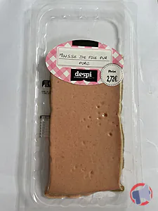 Rappel produit MOUSSE DE FOIE PUR PORC DESPI LE CHARCUTIER