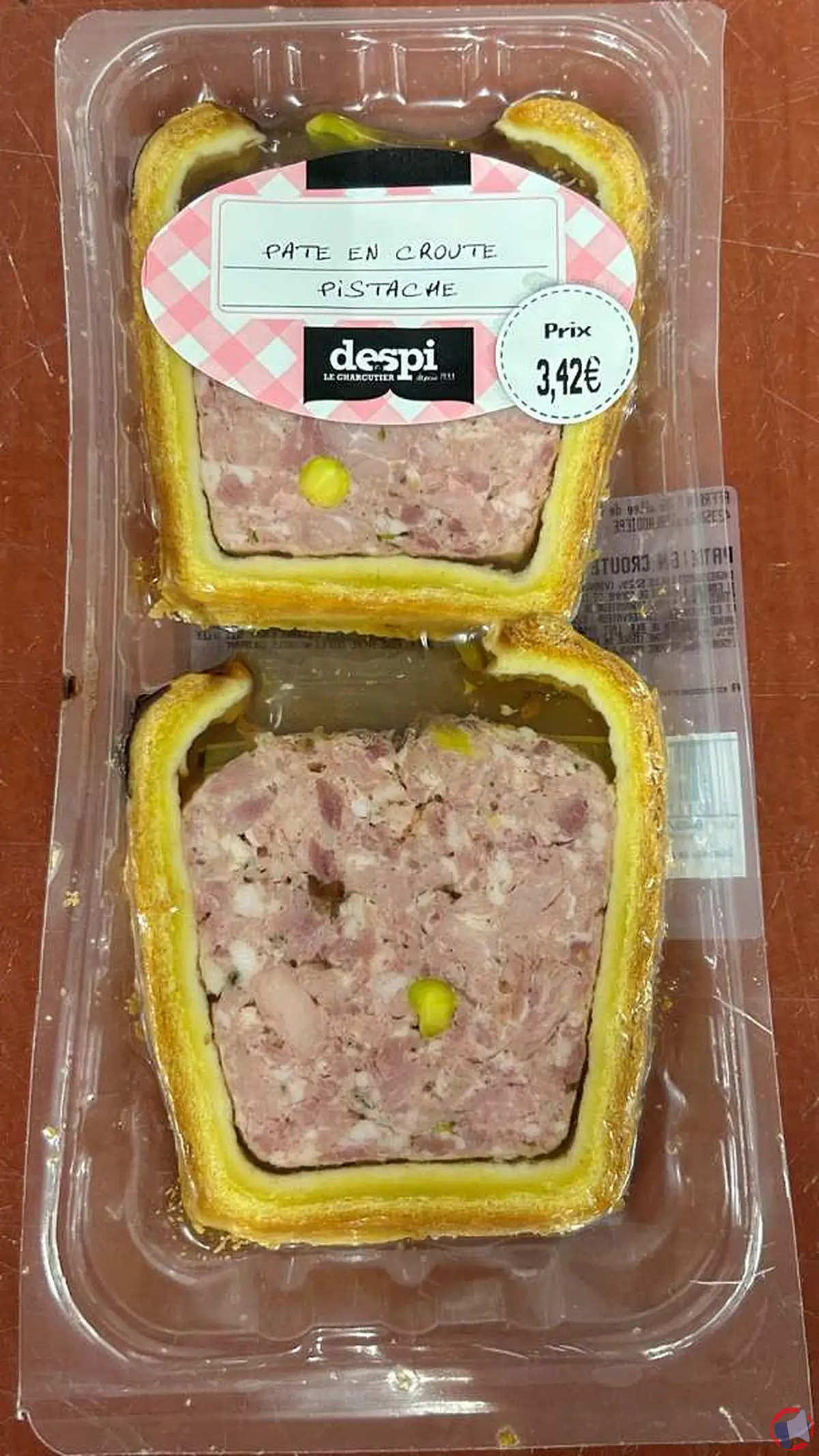 Rappel de produit : pâté en croûte pistache de Despi le Charcutier