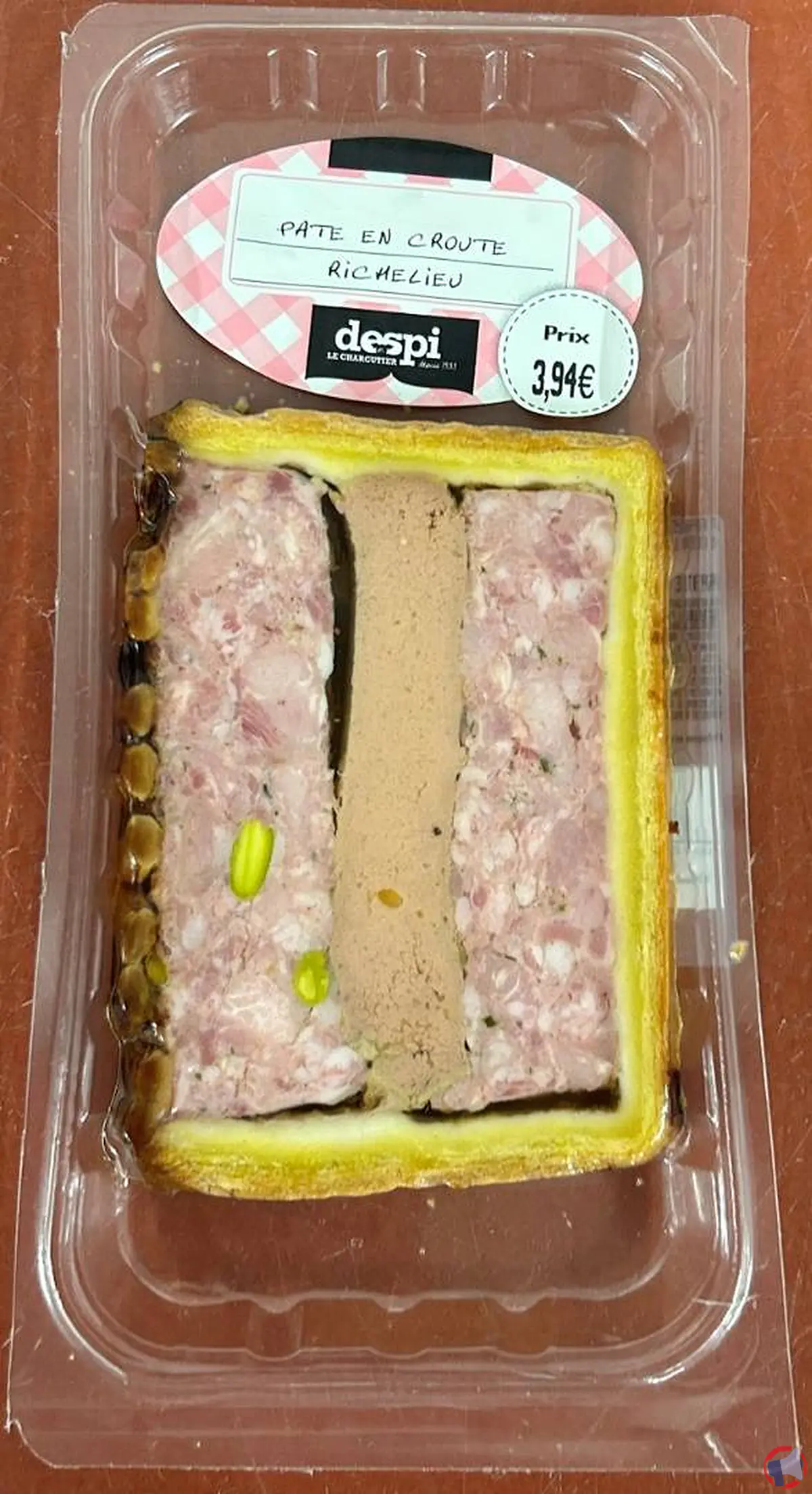 Rappel produit : suspicion de listéria dans le pâté croûte Richelieu de Despi le Charcutier