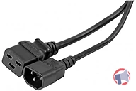 Rappel produit Dexlan Rallonge secteur C14 / C19 noire - 2,0 m