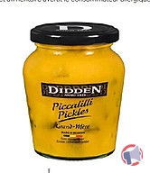 Rappel produit pickles en sauce Didden (photo numéro 1)