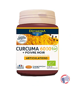 Rappel produit CURCUMA 6000 + poivre noir DIETAROMA