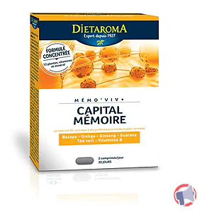 Rappel produit MEMOVIV - CAPITAL MEMOIRE DIETAROMA
