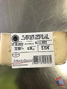 Rappel produit SAINT NECTAIRE FERMIER 280g DISTRISUD