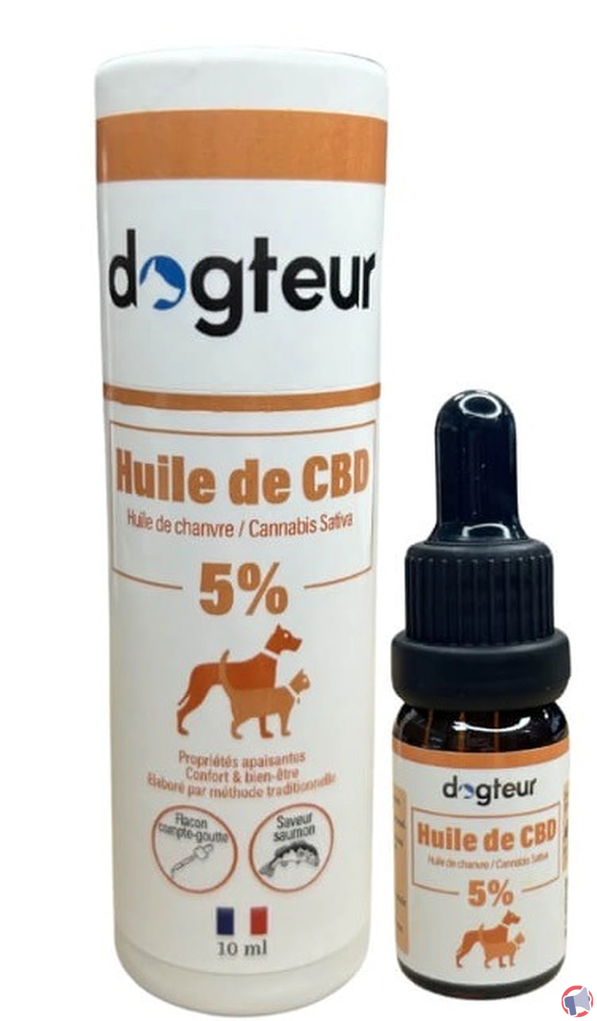 Rappel produit : huile CBD pour animaux Dogteur