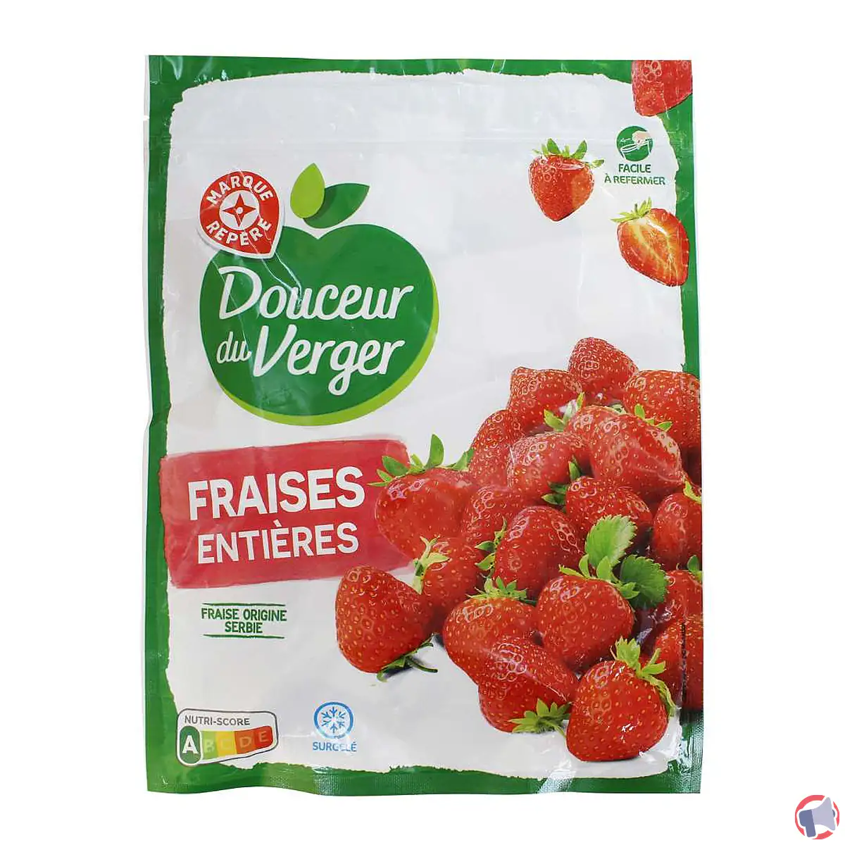 Rappel de produit : Fraises entières surgelées Douceur du Verger