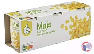 Rappel produit Maïs doux en grains