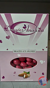 Rappel produit Dragées Amande Fuchsia 1kg pas cher Dragées Anahita
