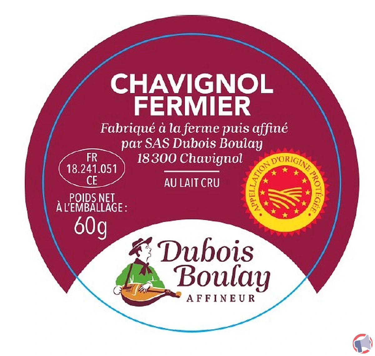 Rappel produit Dubois-Boulay : Crottin de Chavignol Fermier contaminé par Escherichia coli