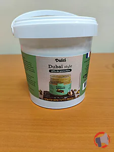 Rappel produit Pâte à tartiner Dulci dubaï Style 40 % pistache Dulci