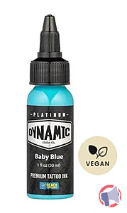 Rappel produit Dynamic Baby Blue Premium Tattoo Ink 1oz/29ml DYNAMIC