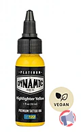 Rappel produit Dynamic Highlighter Yellow Premium Tattoo Ink 1oz/29ml DYNAMIC (photo numéro 1)