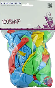Rappel produit 100 BALLONS ASSORTIS DYNAPARTY DYNAPARTY