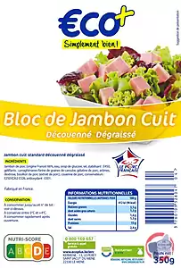 Rappel produit Bloc de jambon cuit VPF ECO+