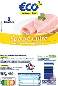 Rappel produit Epaule cuite standard 8 tranches VPF ECO+