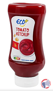Rappel produit TOMATO KETCHUP FLACON SOUPLE 560G ECO+