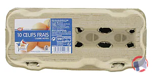 Rappel produit Œufs coquilles ECOPRIX ECOPRIX