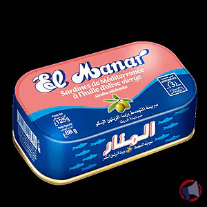 Rappel produit SARDINES HUILE D'OLIVE 125G X12 EL MANAR EL MANAR