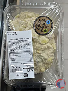 Rappel produit POMMES DE TERRE AU THON E.Leclerc Morlaix