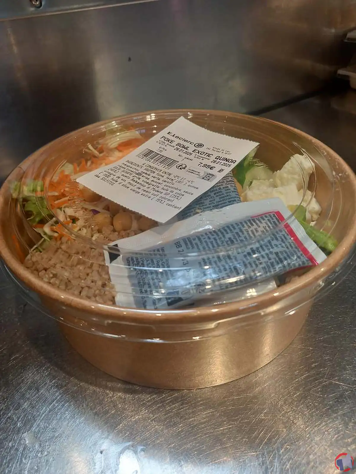 Rappel produit : poke bowl exotic quinoa de la marque E.Leclerc