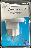 Rappel produit TRAVEL ADAPTOR World to Europe ELECTRALINE (photo numéro 1)