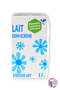 Rappel produit Lait demi écrémé stérilisé UHT Eleveurs laitiers de France
