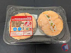 Rappel produit Darne de saumon farci Label Rouge Les Entrées de la Mer