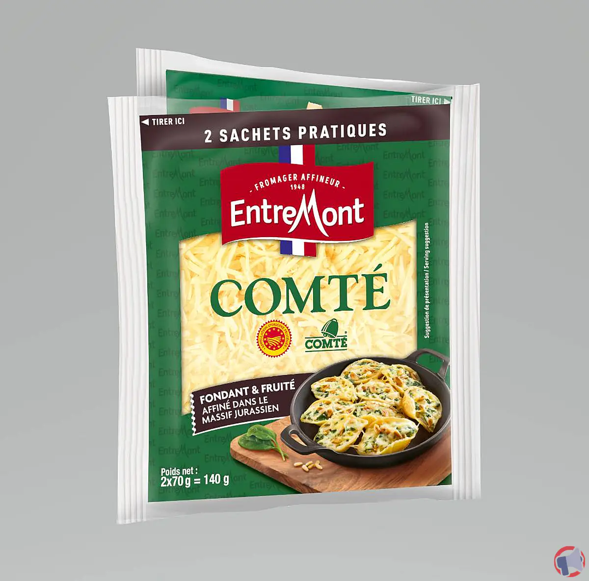 Rappel produit : Comté râpé Entremont 2x70g - Risque de Listeria