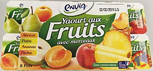 Rappel produit Yaourt aux fruits avec morceaux Envia
