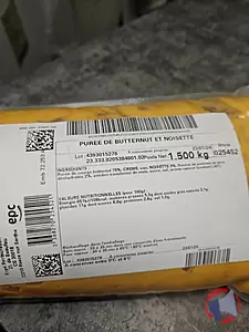 Rappel produit PUREE BUTTERNUT NOISETTE 1.5KG EPC