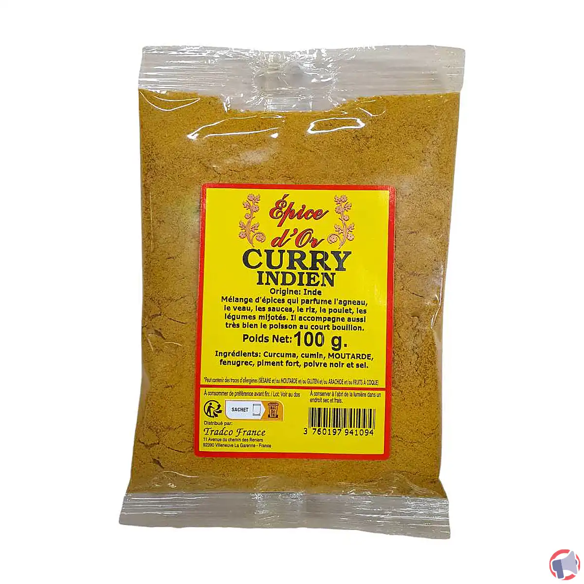 Rappel de produit : curry indien Épice d'Or potentiellement dangereux