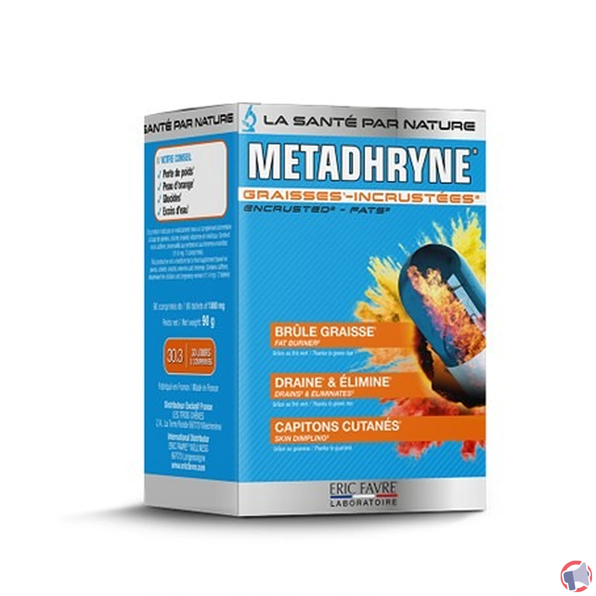 Rappel produit : Metadhryne 90cp d'Eric Favre Nutrition Expert