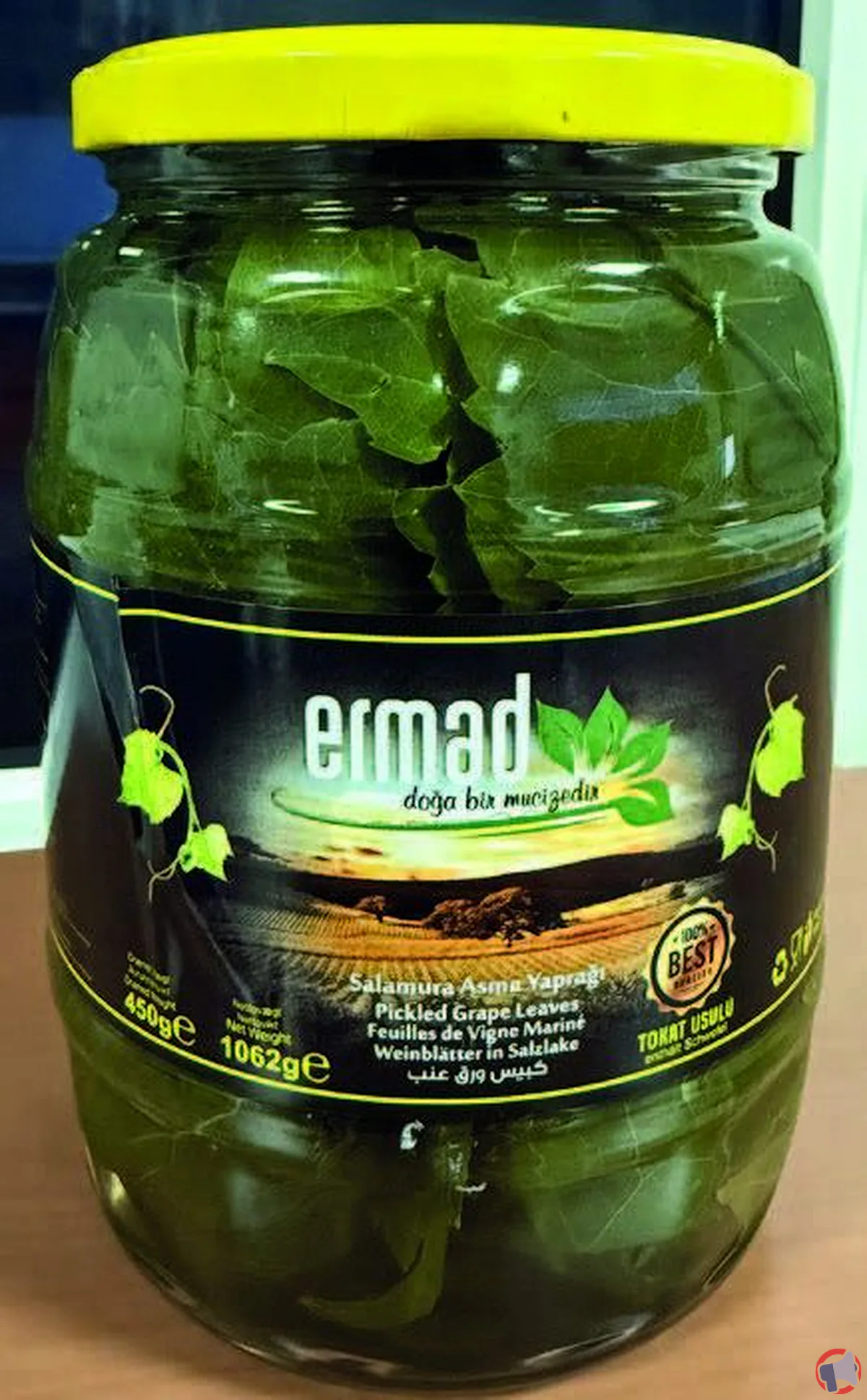 Rappel de feuilles de vigne Ermad : dépassement des limites de pesticides
