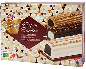 Rappel produit 6 MINI BUCHES BASE CHOCOLAT 310G ESKISS