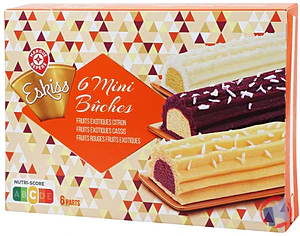 Rappel produit 6 MINI BUCHES BASE FRUITS 333G ESKISS