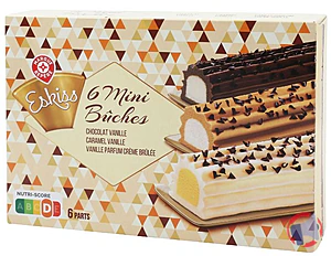 Rappel produit 6 MINI BUCHES BASE VANILLE 311G ESKISS