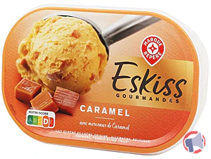 Rappel produit BAC CREME GLACEE CARAMEL 500G ESKISS