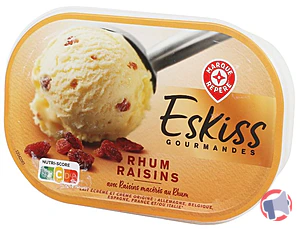 Rappel produit BAC RHUM RAISIN 534,5G ESKISS