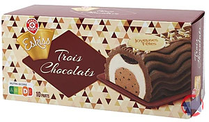 Rappel produit BUCHE AUX 3 CHOCOLATS 535,60G ESKISS
