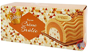 Rappel produit BUCHE FACON CREME BRULEE 511,60G ESKISS