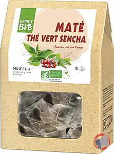 Rappel produit Maté Thé vert Sencha à infuser Bio Esprit Bio