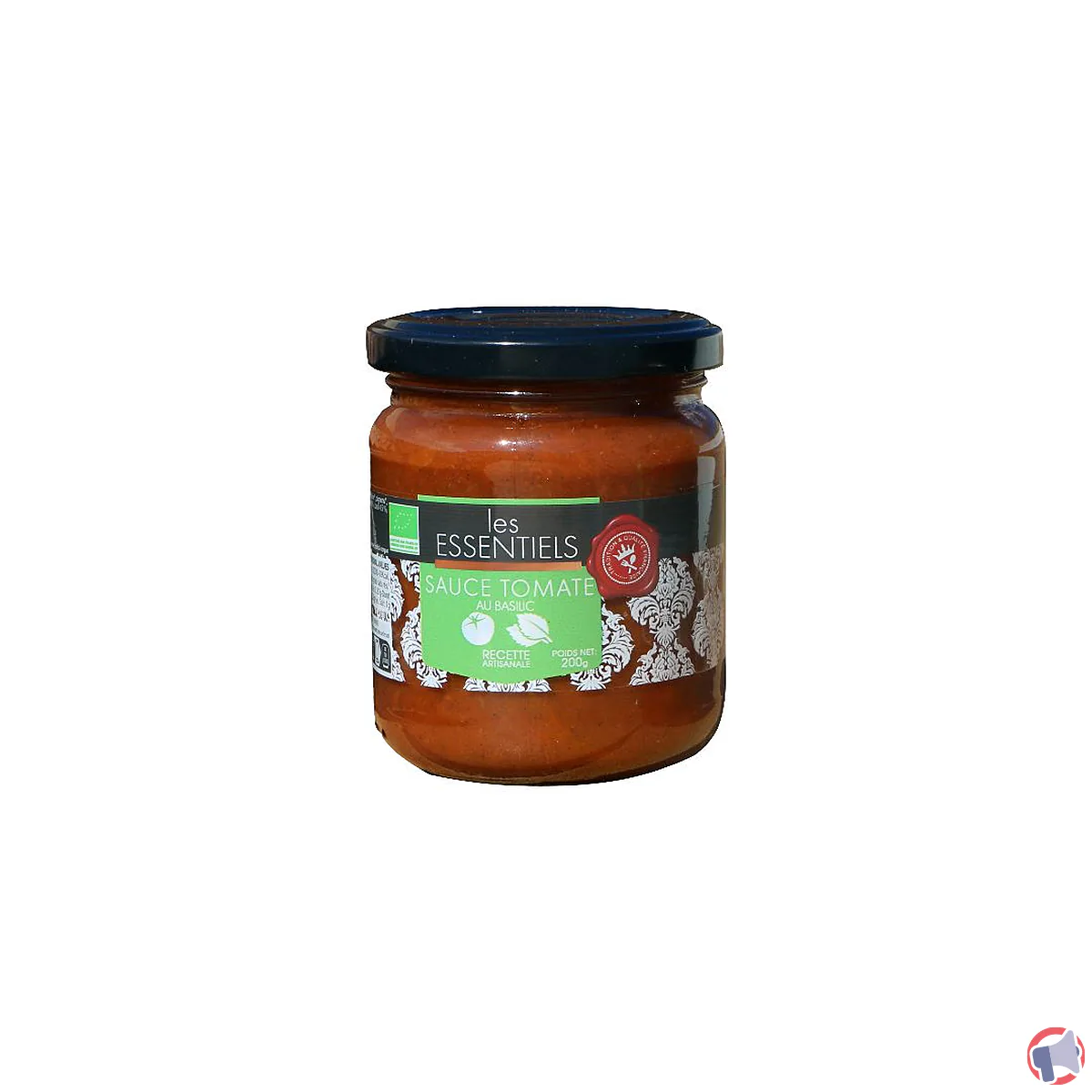Rappel de produit : sauce tomates au basilic bio Les Essentiels