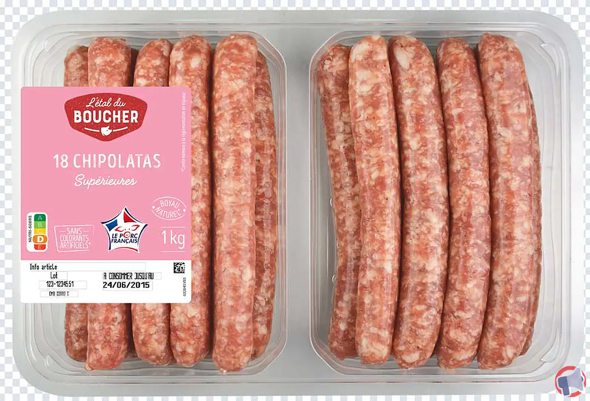 Rappel produit : étal boucher chipolatas (18) – ne consommez pas ce lot