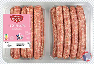 Rappel produit Chipolatas x18 Etal du Boucher
