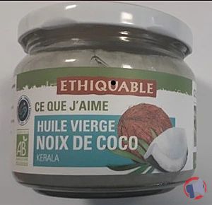 Rappel produit HUILE VIERGE NOIX DE COCO ETHIQUABLE