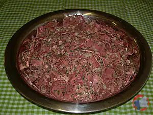 Rappel produit Salade de langue et museau de porc - Salade de museau de porc - Salade charcutière Ets Chêne et Fils