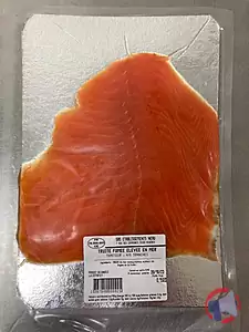 Rappel produit Truite élevée en mer fumée - 4/6 tranches 150g Ets Neau