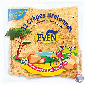 Rappel produit 12 CREPES BRETONNES EVEN - Diffusion France Métropolitaine EVEN