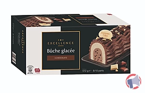 Rappel produit BUCHE GLACEE - 3 CHOCOLATS 512g EXCELLENCE